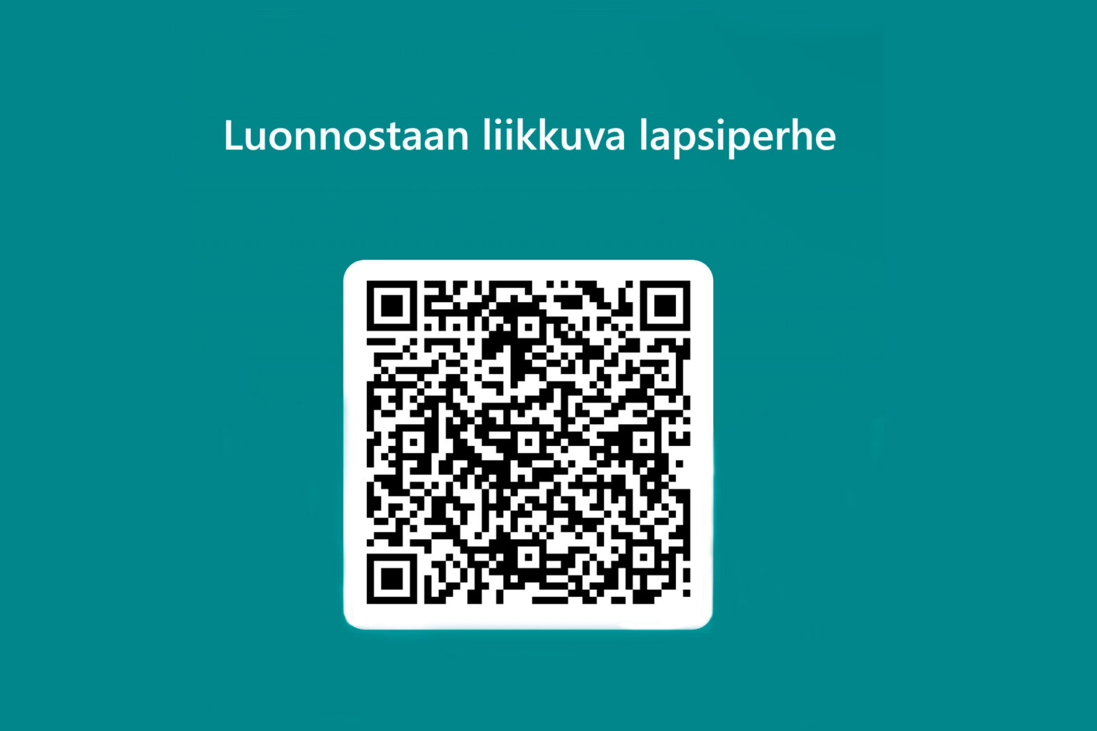 QR-koodi kyselyyn Luonnostaan liikkuva lapsiperhe