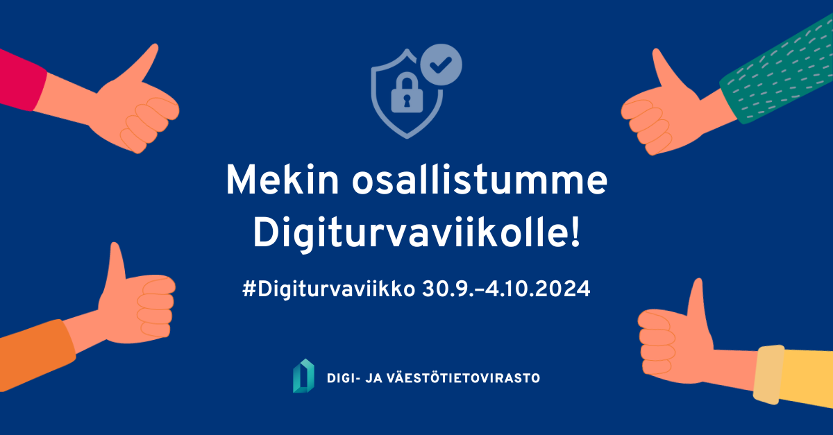 Mekin osallistumme digiturvaviikolle 30.9.-4.10.